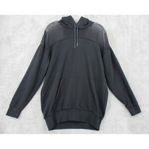 Izzue Collection Hoodie Womens 38 US Medium Mesh Panel Pullover Streetwear Black